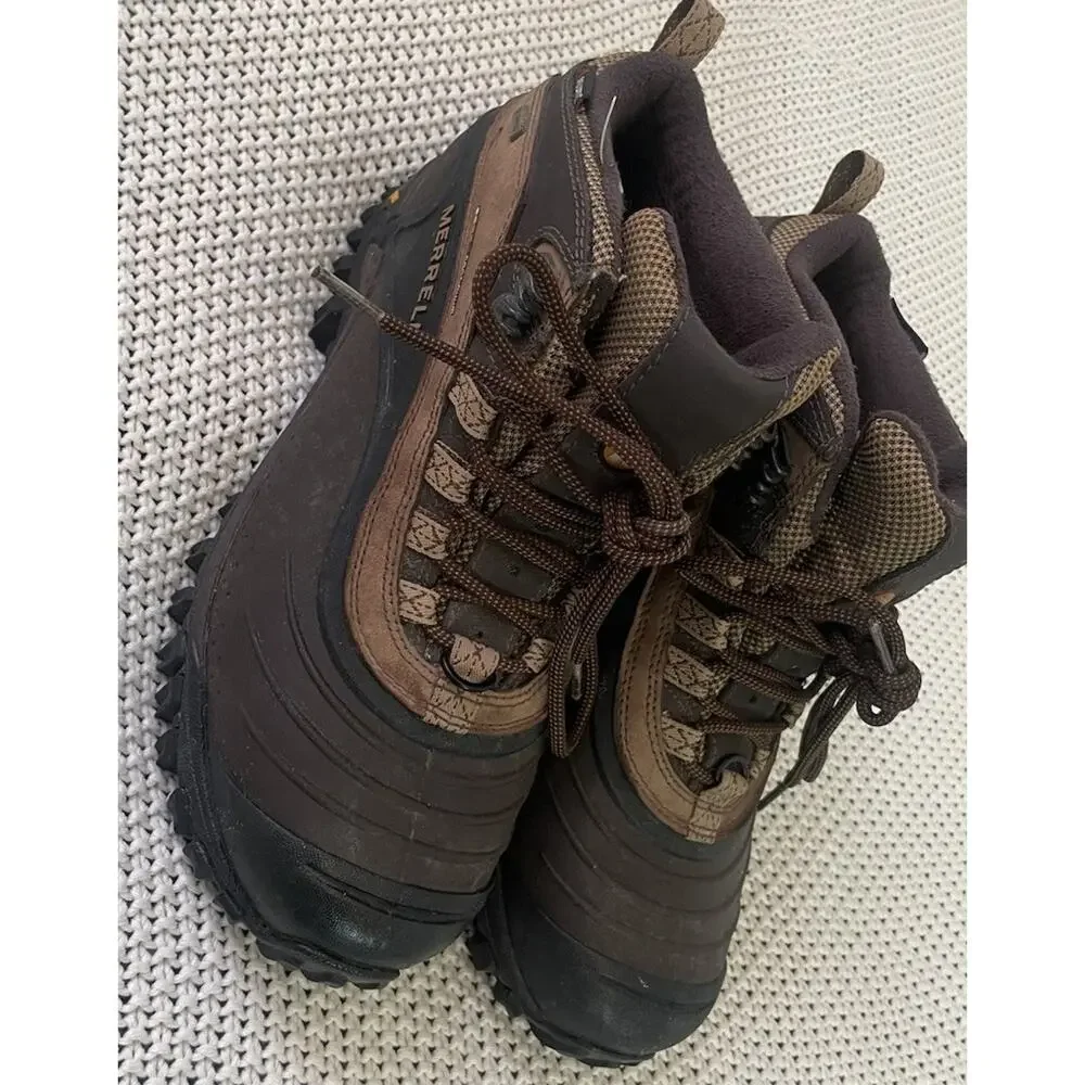 Merrell Continuum Women’s Hiking snowmotion 6 Waterproof size 8 Chocolate
